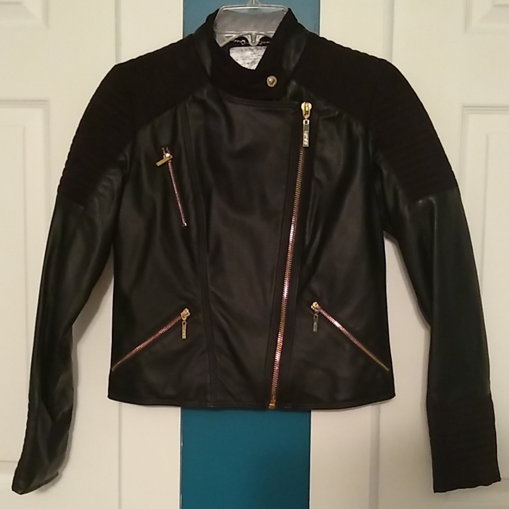 Preloved Kensie faux leather Moto jacket